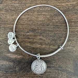 Disney Alex and Ani 2016 Sorcerer Mickey Silver Bangle Bracelet